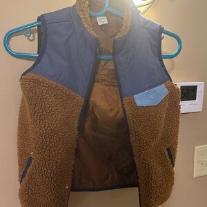 Carter's Blue and Brown Sherpa Vest